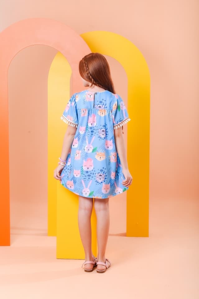 Vestido Raposa Azul