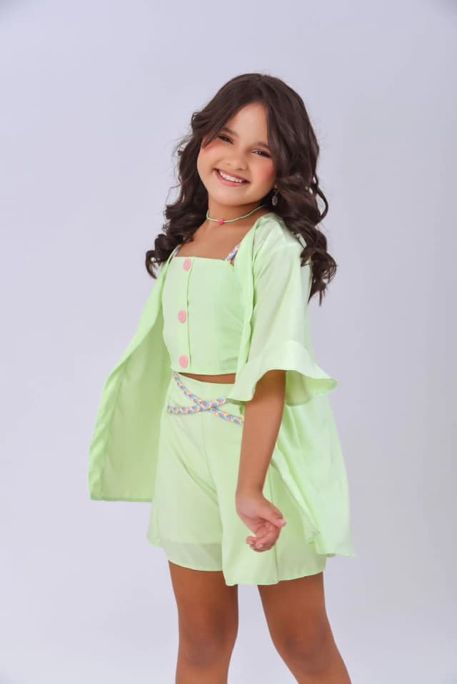 Conjunto Kimono Verde