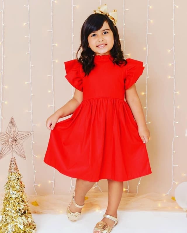 Vestido Vermelho Bufante