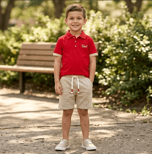 Conjunto Polo Vermelha