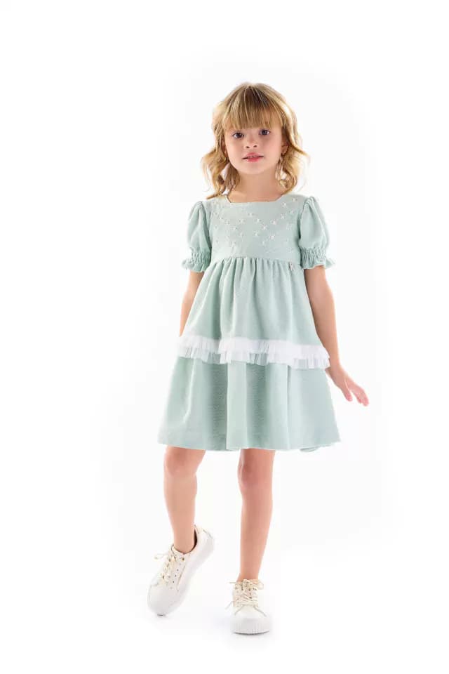 Vestido Verde Babado