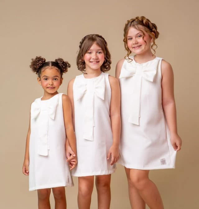 Vestido Juju Laço Branco