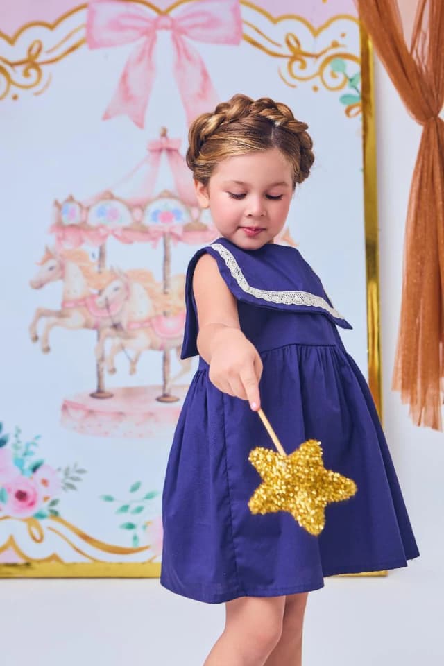 Vestido Bordado Turquesa