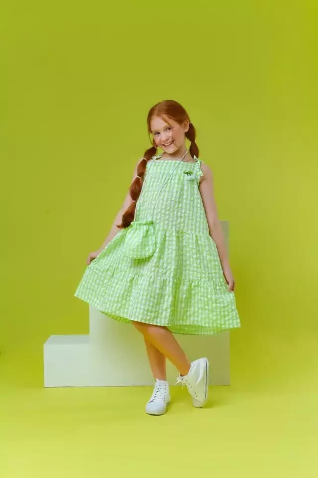 Vestido Cerejinha Verde
